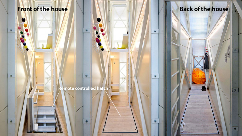 Illustration for article titled Inside the Thinnest Home In the World (Spoiler: It's Actually Quite Cool)